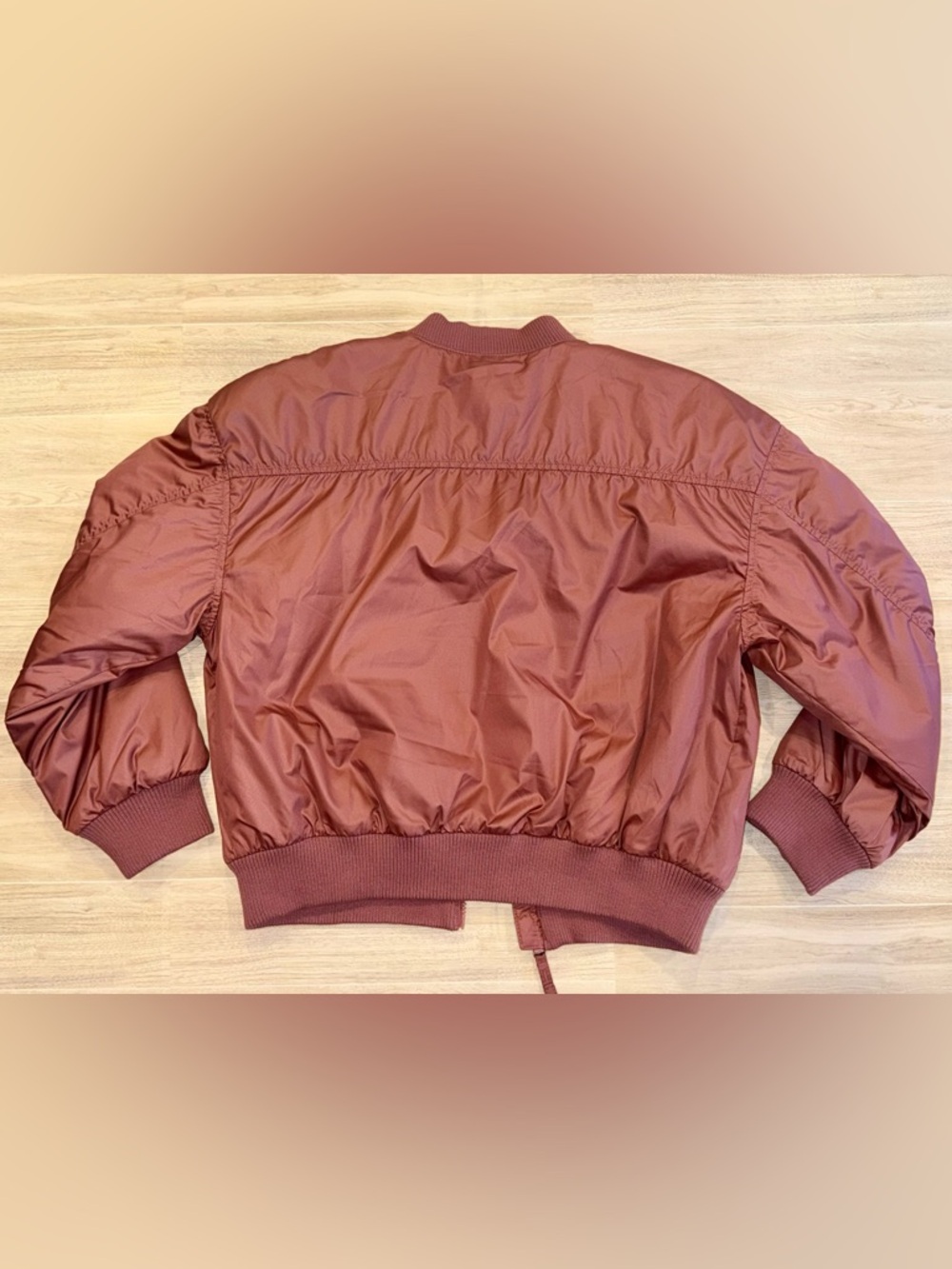 Girls Satin Bomber Jacket - Mauve - size XL (14-16) - ✽ SOLD OUT ONLINE ✽ - Picture 10 of 12